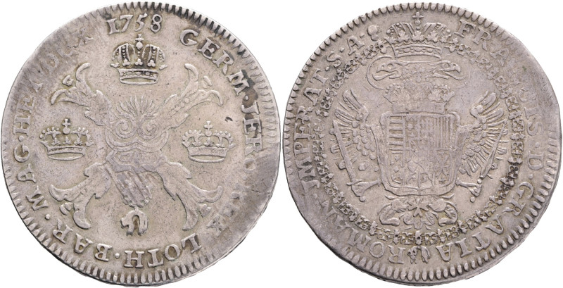 FRANCIS I. Stephan LORAINNE 1745-1765 1 Kronenthaler 1758 , KM#22 Silver Ag.873 ...