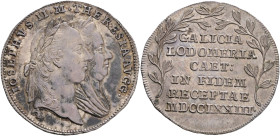 JOSEPH II. 1765-1790 Silver Token 1764, tribute in the principality of  Halics, Nov#F.2.b Silver Ag.3,99g 25mm, patina