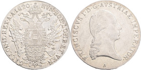 FRANCIS II. 1804-1835 1 Thaler 1820 A, KM#2162 Ag.833 28,10g 40mm Vienna, hair lines
