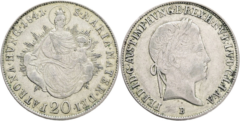 FERDINAND I. 1835-1848 20 Kreutzer 1841 B, KM#422, ÉH#1419 , Ag.583, 6,68g, 26/1...