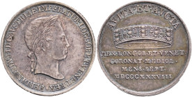 FERDINAND I. 1835-1848 Silver Token, coronation 1838 - in Milan, Lombardie, Früh#VIII.8.b. , Ag. 3,28g 18mm