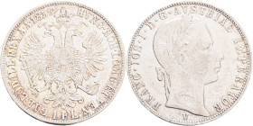 FRANCIS JOSEPH  I. 1848-1916 1 Gulden 1859 V, KM#2219 Ag.900, 12,24g 29/2mm, Venice