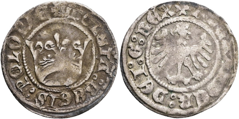 1/2 grossus Aleksander Jagiellonczyk Krakow

VF

Kopicki#389 Ag. 0,97 g 18 m...