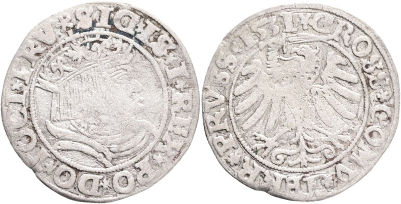 Grossus 1531 SIGISMUND I. Thorn

VF-

Kopicki#3086 Ag. 1,80g 22 mm mint Thor...