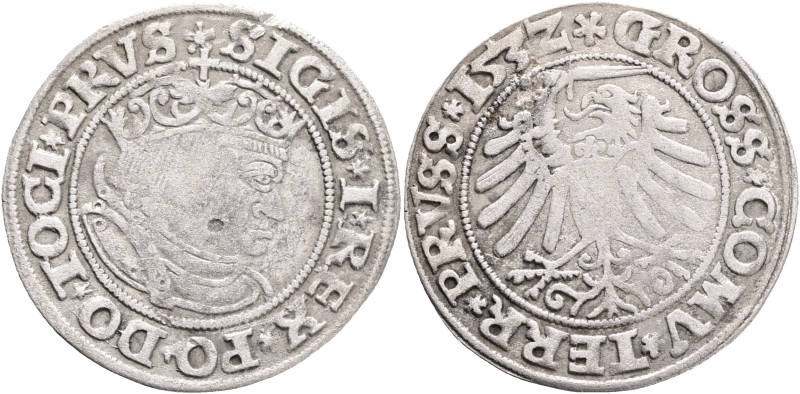 Grossus 1532 SIGISMUND I Thorn

VF+

We assume Kopicki 3087(?) Ag. 1,87 g 23...