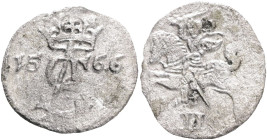 2 denar 1566 (Lithuanian) SIGISMUND II AUGUSTUS Vilnius