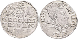 3 Groschen (trojak) 1601 SIGISMUND III. Fraustadt (Wschowa)