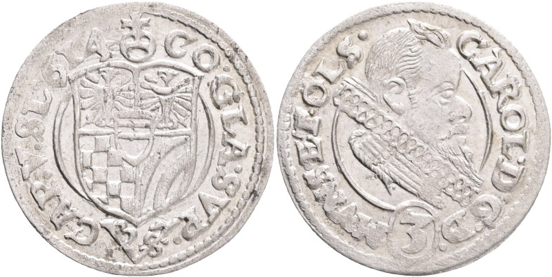 3 kreuzer 1614 KARL II. Munsterberg-Oels

XF

F.u.S#2192 Ag. 1,71 g 20 mm mi...
