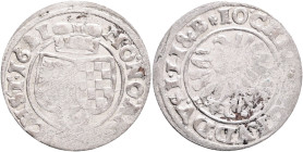 3 Kreuzer 1621 HR Johann Christian&Georg Rudolph, Zloty Stok R!