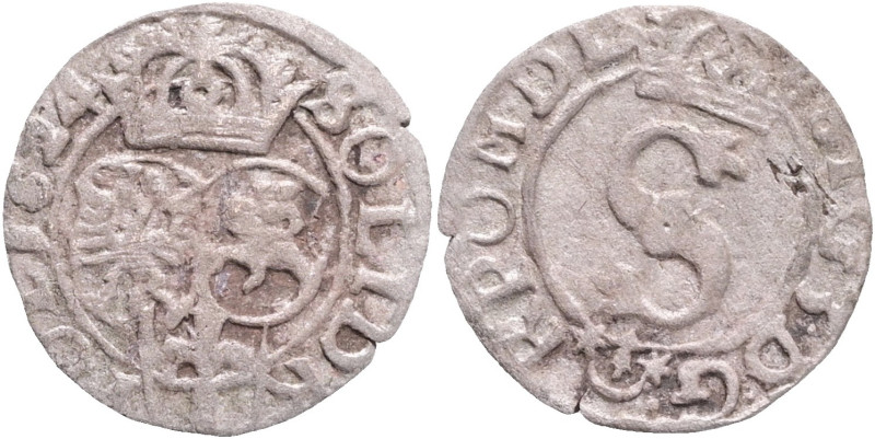 Solidus 1624 SIGISMUND III. Bromberg

VF

Kopicki#720 Ag. 0,52 g 15 mm mint ...
