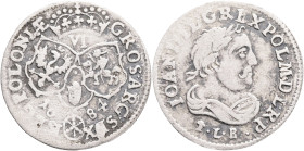 6 groschen 1684 JOHANN III. SOBIESKI Bromberg