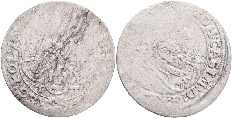 6 grossus (1660-1662 ?)TT JOHANN CASIMIR Bromberg

F

Gumowski#1715 Ag. 3,34...