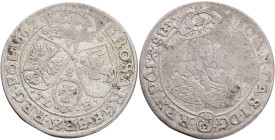 6 grossus 1667 TL B JOHANN CASIMIR Bromberg