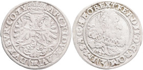 Silesia  3 Kreuzer 1627 HR FERDINAND II. Austria, Breslau (Wroclaw), R!