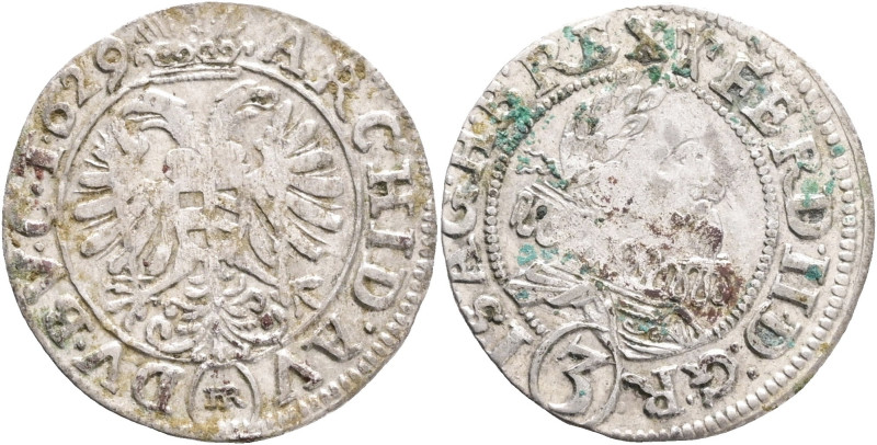 Silesia 3 Kreuzer 1629 HR FERDINAND II. Breslau (Wroclaw)

VF-

MKČ 1018 Sil...