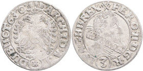 Silesia 3 Kreuzer 1630 HR FERDINAND II.  ,  Breslau (Wroclaw)