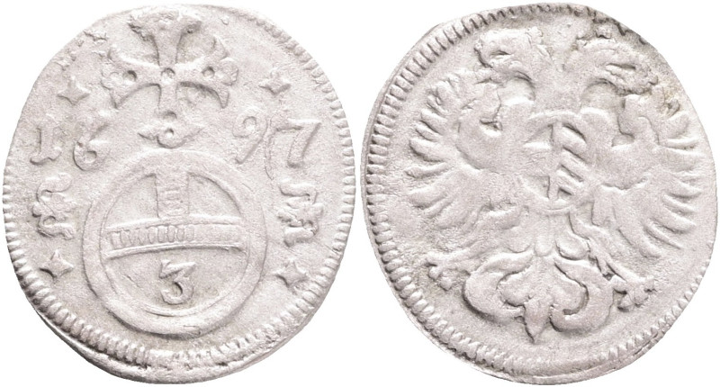 Silesia Gröschel 1697 LEOPOLD I. Opole

VF+

Ag. 0,66g 15 mm mint Opole