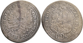 Silesia VI. Kreuzer 1714 Karl Friedrich, Olesnica R!