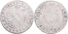Silesia XV. Kreuzer 1663 GEORG III. Liegnitz - Brieg