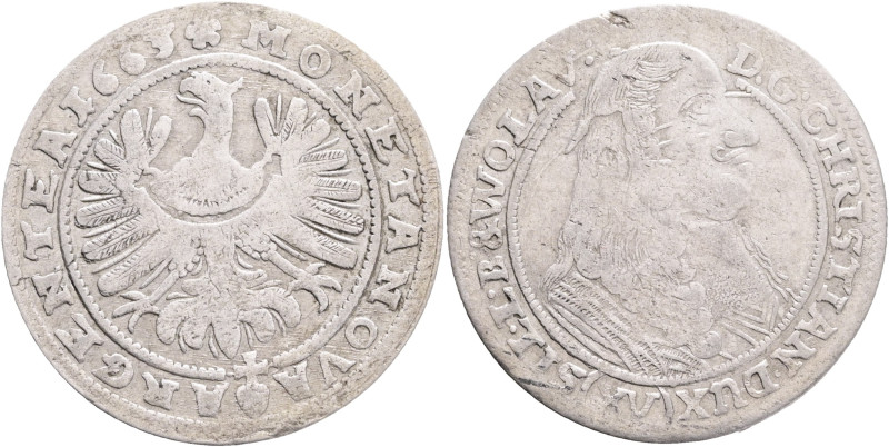 Silesia XV. Kreuzer 1663 CHRISTIAN Liegnitz - Brieg

VF+

Kopicki 5472 Silve...