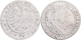 Silesia XV. Kreuzer 1664 CHRISTIAN Liegnitz - Brieg