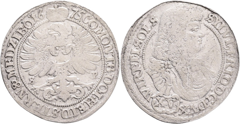 Silesia XV. Kreuzer 1675 SP SYLVIUS FRIEDRICH Wurttemberg - Ols, R!

VF-

Ko...