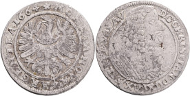 Silesia, XV. Kreuzer, Christian 1664 Liegnitz-Brieg