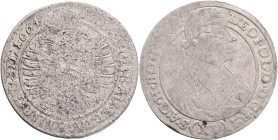 Silesia, XV. Kreuzer, Leopold I. 1664 G H ,Breslau (Wroclaw)