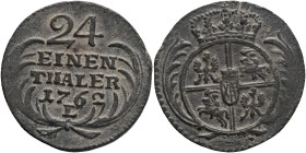 1/24 taler 1762 L Friedrich II. Lipsk - Preusen