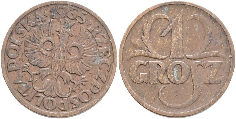 1 Grosz 1935 W Second Republic

XF

Y#8a Bronze 1,5g 14,7/1,13mm author W.Ja...