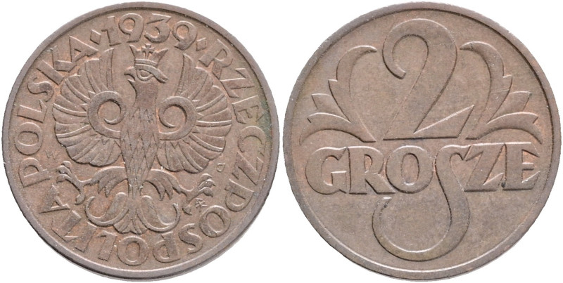 2 Grosze 1929 W Second Republic

XF+

Y#9a Bronze 2g 17,6/1,2mm author W.Jas...