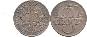 5 Groszy 1925 W Second Republic
