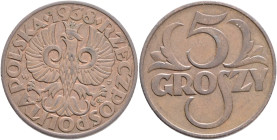 5 Groszy 1938 W Second Republic
