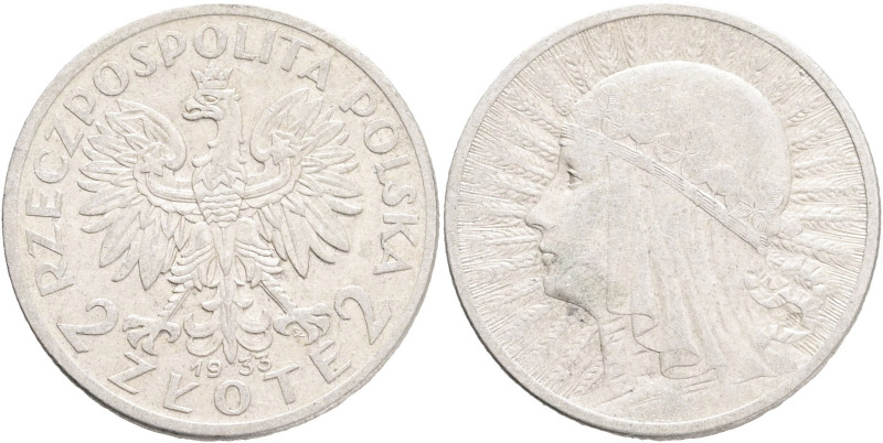 2 Zlote 1933 MW Second Republic, Polonia

XF

Y#20 Ag.750 4,4g 22/1mm author...