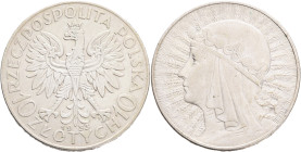10 Zlotych 1932 MW  Second Republic, Polonia