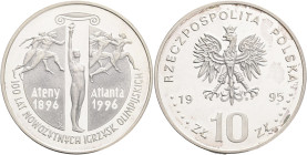 10 Zlotych 1995 MW  100 Years of Olympic Games