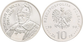 10 Zlotych 1998 MW  Sigismund III. Vasa