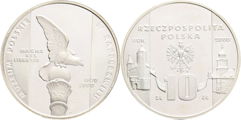 10 Zlotych 2000 MW Muzeum Polskie w Rapperswilu

BU 

Y#403 Ag.925 14,14g 32...
