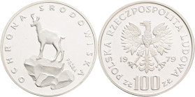 100 Zlotych 1974 MW PRÓBA (Patterns ) Enviromental potection - Chamois