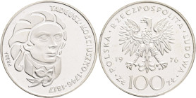 100 Zlotych 1976 MW PRÓBA (Patterns) Tadeusz Kosciuszko