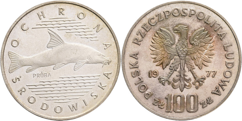 100 Zlotych 1977 MW PRÓBA (Patterns ) Enviromental potection - Fish

BU/UNC
...