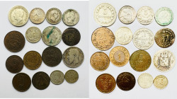 Lot 16 coins mix World