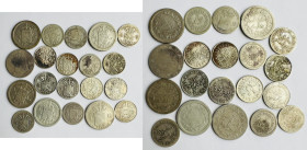 Lot 20 coins Netherlands silver coins
