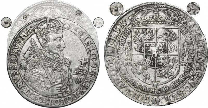 Sigismund III Vasa, Thaler Bromberg 1627 Rare vintage.

Variety with the coat ...