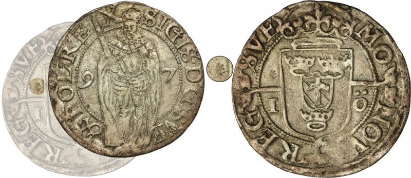 Sigismund III Vasa, 1 Öre Stockholm 1597 - RARE, ex. Potocki Swedish coin with a...