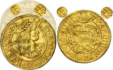 Silesia, Habsburg rule, Leopold I, Ducat Breslau 1674 SHS - VERY RARE
