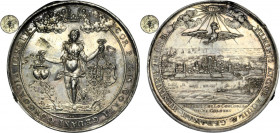 John II Casimir, Medal of the arrival of King John II Casimir to Danzig 1653 - RARE, ex. Potocki R3