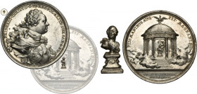Friedrich Christian, Medal on occasion of the Death of August III of Poland 1763 - RARE, SILVER, ex. Potocki