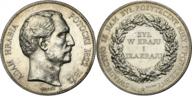 Medal Adam Count Potocki 1872 - VERY RARE, SILVER