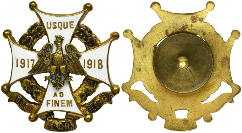 Badge of the 1st Brigade of Polish Troops The badge of the 1st Polish Army Briga...